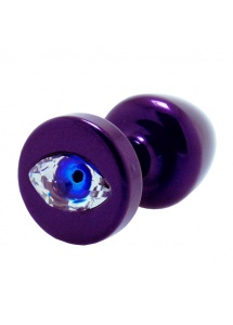 Plug analny ozdobny - Diogol Anni R Eye Purple Crystal 25 mm Fioletowy