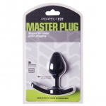 Plug analny - Perfect Fit Strap On Butt Plug Small Black czarny