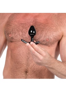 Plug analny - Perfect Fit Strap On Butt Plug Small Black czarny