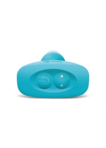 Plug analny rotujący i wibrujący sterowany zdalnie - Bvibe Rimming Remote Control Plug  Niebieski