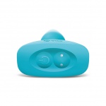 Plug analny rotujący i wibrujący sterowany zdalnie - Bvibe Rimming Remote Control Plug  Niebieski