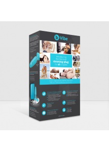 Plug analny rotujący i wibrujący sterowany zdalnie - Bvibe Rimming Remote Control Plug  Niebieski