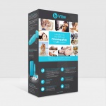 Plug analny rotujący i wibrujący sterowany zdalnie - Bvibe Rimming Remote Control Plug  Niebieski