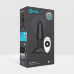Plug analny rotujący i wibrujący sterowany zdalnie - Bvibe Rimming Remote Control Plug  Czarny