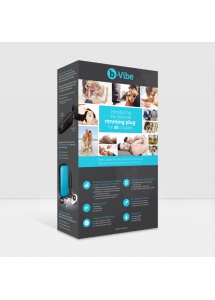 Plug analny rotujący i wibrujący sterowany zdalnie - Bvibe Rimming Remote Control Plug  Czarny