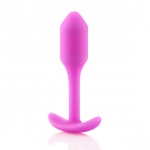 Plug analny z obciążnikiem - B-Vibe Snug Plug 1 Różowy