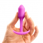 Plug analny z obciążnikiem - B-Vibe Snug Plug 1 Różowy