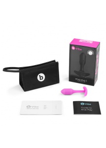 Plug analny z obciążnikiem - B-Vibe Snug Plug 1 Różowy
