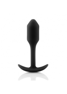 Plug analny z obciążnikiem - B-Vibe Snug Plug 1 Czarny