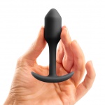 Plug analny z obciążnikiem - B-Vibe Snug Plug 1 Czarny