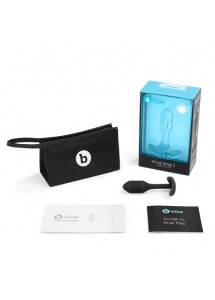 Plug analny z obciążnikiem - B-Vibe Snug Plug 1 Czarny