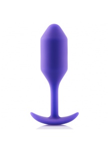 Plug analny z obciążnikiem - B-Vibe Snug Plug 2 Fioletowy