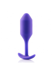 Plug analny z obciążnikiem - B-Vibe Snug Plug 2 Fioletowy