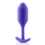 Plug analny z obciążnikiem - B-Vibe Snug Plug 2 Fioletowy