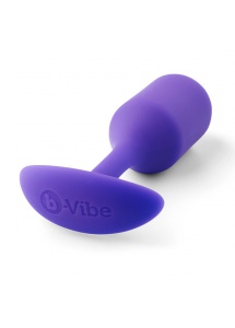 Plug analny z obciążnikiem - B-Vibe Snug Plug 2 Fioletowy