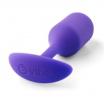 Plug analny z obciążnikiem - B-Vibe Snug Plug 2 Fioletowy