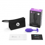 Plug analny z obciążnikiem - B-Vibe Snug Plug 2 Fioletowy