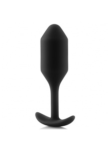 Plug analny z obciążnikiem - B-Vibe Snug Plug 2 Czarny