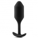 Plug analny z obciążnikiem - B-Vibe Snug Plug 2 Czarny