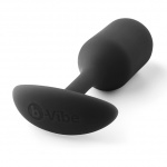Plug analny z obciążnikiem - B-Vibe Snug Plug 2 Czarny