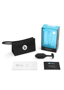 Plug analny z obciążnikiem - B-Vibe Snug Plug 2 Czarny