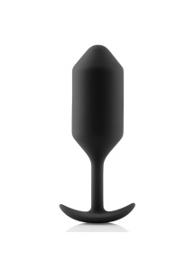 Plug analny z obciążnikiem - B-Vibe Snug Plug 3 Czarny