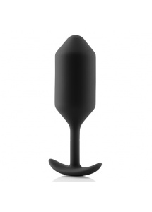 Plug analny z obciążnikiem - B-Vibe Snug Plug 3 Czarny