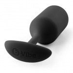 Plug analny z obciążnikiem - B-Vibe Snug Plug 3 Czarny