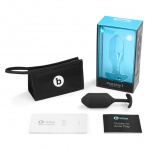Plug analny z obciążnikiem - B-Vibe Snug Plug 3 Czarny