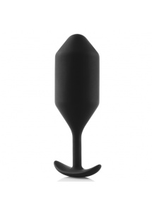 Plug analny z obciążnikiem - B-Vibe Snug Plug 4 Czarny