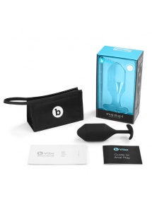 Plug analny z obciążnikiem - B-Vibe Snug Plug 4 Czarny