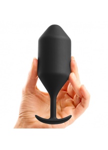 Plug analny z obciążnikiem - B-Vibe Snug Plug 5 Czarny