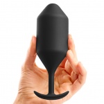 Plug analny z obciążnikiem - B-Vibe Snug Plug 5 Czarny