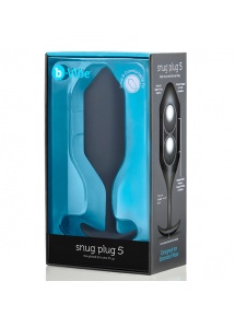 Plug analny z obciążnikiem - B-Vibe Snug Plug 5 Czarny