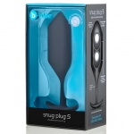 Plug analny z obciążnikiem - B-Vibe Snug Plug 5 Czarny