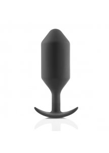 Plug analny z obciążnikiem - B-Vibe Snug Plug 6 Czarny