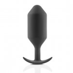 Plug analny z obciążnikiem - B-Vibe Snug Plug 6 Czarny