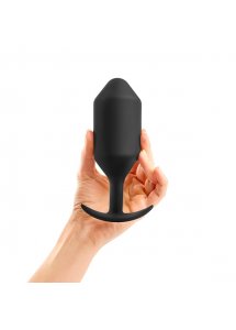 Plug analny z obciążnikiem - B-Vibe Snug Plug 6 Czarny
