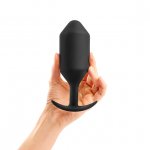 Plug analny z obciążnikiem - B-Vibe Snug Plug 6 Czarny