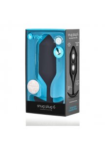 Plug analny z obciążnikiem - B-Vibe Snug Plug 6 Czarny
