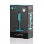 Plug analny z obciążnikiem - B-Vibe Snug Plug 1 Miętowy