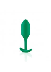 Plug analny z obciążnikiem - B-Vibe Snug Plug 2 Zielony