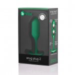 Plug analny z obciążnikiem - B-Vibe Snug Plug 2 Zielony