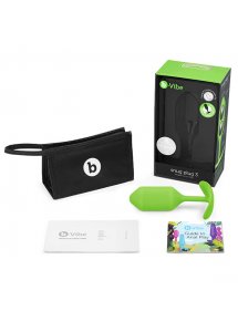 Plug analny z obciążnikiem - B-Vibe Snug Plug 3 Zielony
