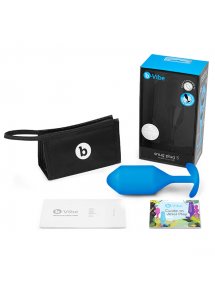 Plug analny z obciążnikiem - B-Vibe Snug Plug 5 Niebieski