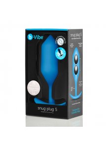 Plug analny z obciążnikiem - B-Vibe Snug Plug 5 Niebieski