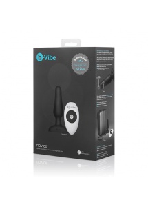 Plug analny zdalnie sterowany - B-Vibe Novice Remote Control Plug  Czarny