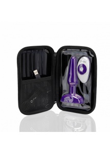Plug analny ze zdalnym sterowaniem - B-Vibe Trio Remote Control Plug  Fioletowy