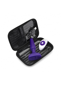 Plug analny ze zdalnym sterowaniem - B-Vibe Trio Remote Control Plug  Fioletowy