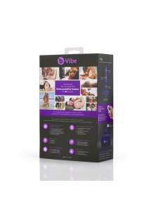 Plug analny ze zdalnym sterowaniem - B-Vibe Trio Remote Control Plug  Fioletowy